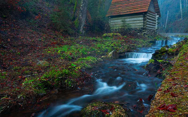 build a little river for fun in the rain